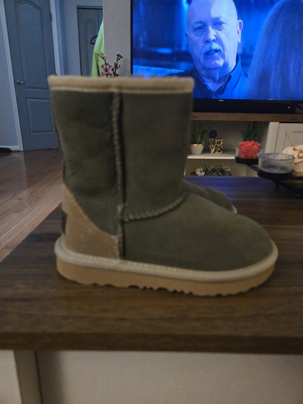 UGG Short Shearling-Lined Boot in Gray